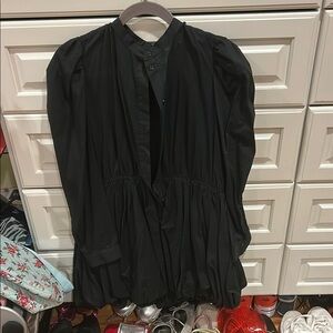 Zara Black Collared Dress